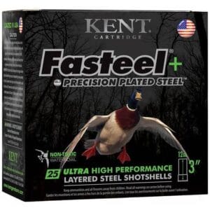 Kent Cartridge Fasteel + Precision Plated Steel 12 Gauge 3.5in BBX2 1-1/2oz Waterfowl Shotshell - 25 Rounds - BBX2