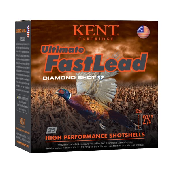 Kent Ultimate Fast Lead Shotgun Shells - 12 Gauge - #6 - 2.75" - 25 Rounds - 1350 fps