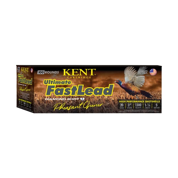 Kent Ultimate Fast Lead Shotgun Shells - 20 Gauge - #5 - 3" - 100 Rounds