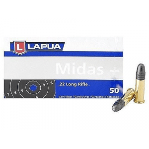 Lapua Midas+ .22 LR 40 gr Midas+ LRN Rimfire Ammo - 50/box