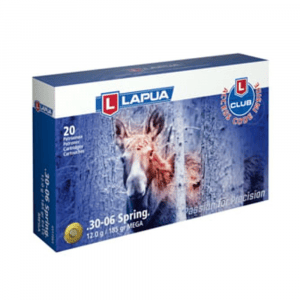 Lapua Rifle Ammo 30-06 Springfield 185gr Mega Soft Point bx/20