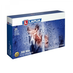 Lapua Rifle Ammo 308 Winchester 150gr Mega Soft Point bx/20