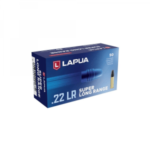 Lapua Super Long Range Rimfire Ammunition .22 LR 40gr RN 1106 fps 50/ct