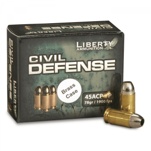 Liberty Civil Defense .45 ACP+P Fragmenting Hollow Point 78 Grain 20 Rounds