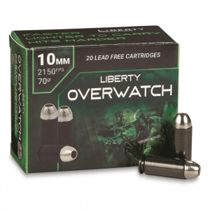 Liberty Overwatch 10mm Solid Hollow Point 70 Grain 20 Rounds