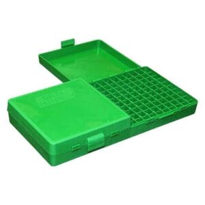 MTM P200 Flip-Top 40 S&W/45 Auto (ACP)/10mm Auto Ammo Box - 200 Rounds - Green - Green