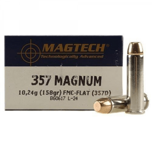 MagTech Handgun Ammunition .357 Mag 158 gr FMJ 1235 fps 50/ct