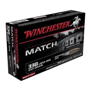 Match 338 Lapua Magnum Ammo - 338 Lapua Magnum 250gr Sierra Matchking Hpbt 20/Box