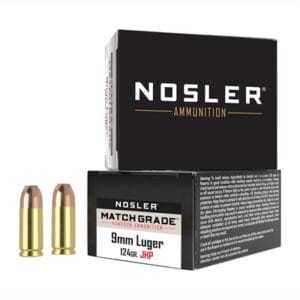 Match Grade 9mm Luger Ammo - 9mm Luger 124gr Jacketed Hollow Point 20/Box