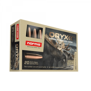 Norma ORYX Rifle Ammunition .308 Win 180gr JSP 2612 fps 20/ct