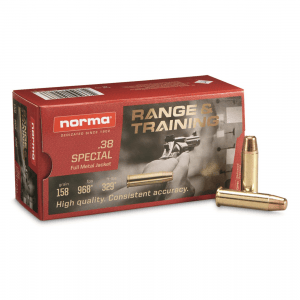 Norma Range & Training .38 Special FMJ 158 Grain 50 Rounds