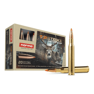 Norma TipStrike Rifle Ammunition .243 Win 76gr PT 3445 fps 20/ct