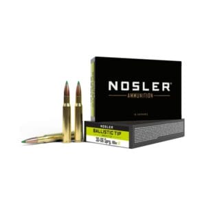 Nosler Ballistic Tip .30-06 Springfield 180 Grain Rifle Ammo