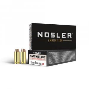 Nosler Match Grade Handgun Ammuntion 10mm Auto 180gr JHP 1150 fps 50/ct