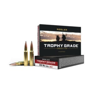 Nosler Trophy Grade .308 Winchester 168 Grain Long-Range Centerfire Rifle Ammo