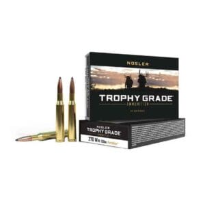 Nosler Trophy Grade 270 Winchester 150gr FMJSP Centerfire Rifle Ammo - 20 Rounds