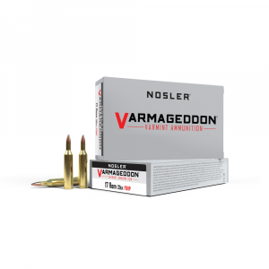 Nosler Varmegeddon Rifle Ammunition .17 Rem 20 gr FBHP 3550 fps - 20/box