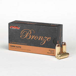 PMC Bronze 10mm 200 Grain FMJ Ammo, 50 Round Box (10A)