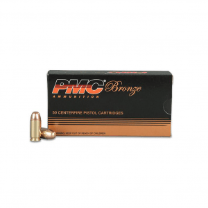 PMC Bronze 45 ACP 230 Grain FMJ Ammo, 50 Round Box (45A)