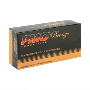 PMC Bronze 9mm 115 Grain FMJ Ammo, 50 Round Box (9A)