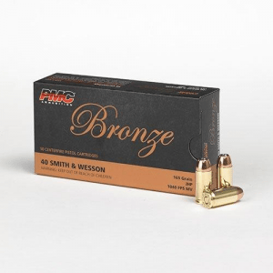 PMC Bronze Handgun Ammunition .40 S&W 165 gr JHP 1040 fps 50/ct