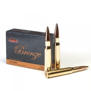 PMC Bronze Rifle Ammunition .50 BMG 660 gr FMJBT - 10/box