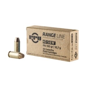 PPU .40 S&W 165 Grain FPJ Ammo