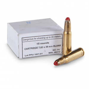 PPU 7.62x39mm M-68 Standard Blank Ammo 15 Rounds