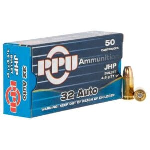 PPU Defense 32 Auto (ACP) 71gr JHP Handgun Ammo - 50 Rounds