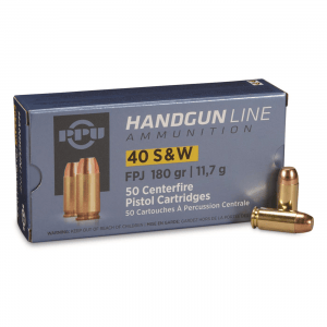 PPU Handgun Line .40 S&W FMJ 180 Grain 200 Rounds