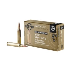 PPU Match Line .223 Remington 69 Grain Centerfire Rifle Ammo