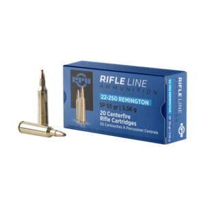 PPU SP .22-250 Remington 55 Grain Centerfire Rifle Ammo