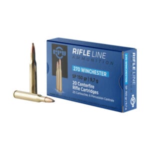 PPU SP .270 Winchester 150 Grain Centerfire Rifle Ammo