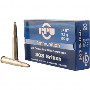 PPU Standard 303 British 150Gr SPBT 20 Bx/10 Cs Ammo (PP303S1)