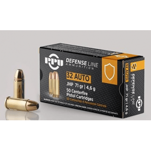 PRIVI .32 Auto JHP 71G 50 RDS Ammo