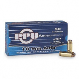 PRIVI 10mm Auto JHP 180gr 50Rds Ammo