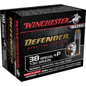 Pdx1 Defender Ammo 38 Special +p 130gr Hp - 38 Special +p 130gr Bonded Jacketed Hollow Point 20/Box