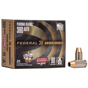 Personal Defense 380 Auto Ammo - 380 Acp 90gr Hydra-Shok Jacketed Hollow Point 20/Box