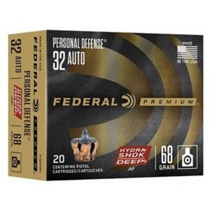 Personal Defense Hydra-Shok Deep 32 Acp Handgun Ammo - Personal Defense Hydra-Shok Deep 32 Acp 68gr Jhp 20/Box