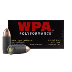 Polyformance Ammo 9mm Luger 115gr Fmj - 9mm Luger 115gr Full Metal Jacket 50/Box