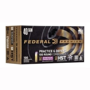 Practice & Defense Combo 40 S&W Ammo - 40 S&W 180gr Hst Jhp/Syntech Tsj 100/Box