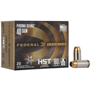 Premium Personal Defense 40 S&W Ammo - 40 S&W 180gr Hst Jacketed Hollow Point 20/Box