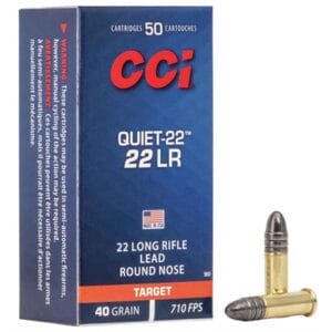 Quiet-22 22 Long Rifle Rimfire Ammo - Quiet-22 22 Long Rifle 40gr Lead Round Nose 50/Box