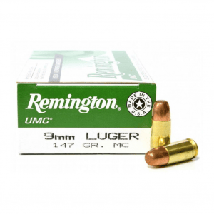 REMINGTON UMC 9mm 147Gr FMJ 50rd Box Handgun Ammo (23732)