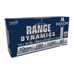 Range Dynamics 10mm Auto Ammo - 10mm Auto 180gr Full Metal Jacket Truncated Cone 500/Case