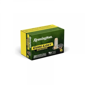 Remington Core-Lokt Handgun Ammunition 10mm Auto 200gr SJHP 1100 fps 20/ct