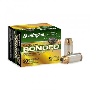 Remington Golden Saber Bonded Handgun Ammunition .40 S&W 165 gr BJHP 1150 fps 20/ct