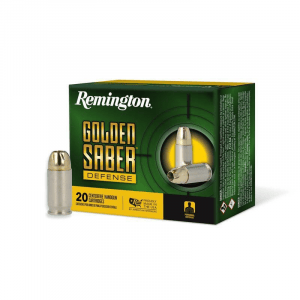 Remington Golden Saber Defense Ammunition .380 Auto 102gr BJHP 815 fps 20/ct