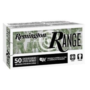 Remington Range 9mm Luger 115gr Full Metal Jacket Handgun Ammo - 50 Rounds