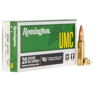 Remington UMC 308 Winchester 150gr FMJ Rifle Ammo - 20 Rounds